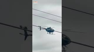 Helicopter spotted along electric lines [upl. by Elokkin371]