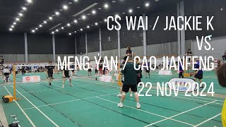 Kizuna Chiangmai International Badminton Sawasdee Cup 2024  4044 XD  QF [upl. by Enenstein]