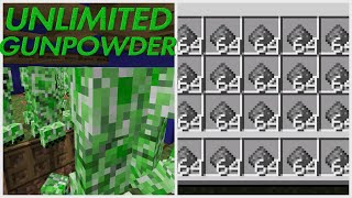 Super Easy Gunpowder Farm  Minecraft BedrockJava 119 [upl. by Joe321]