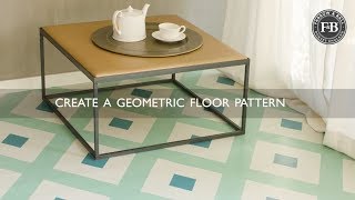 Farrow amp Ball  Create A Geometric Floor Pattern [upl. by Nilac]