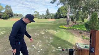 Darcy Salamon demonstrating how to use the ball washer at the short game area at Kooyonga Golf Club [upl. by Morgenthaler739]