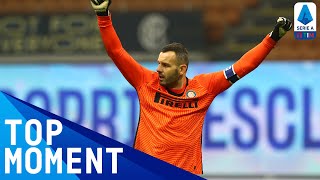 Handanović makes 3 key saves during the second half  Inter 10 Napoli  Top Moment  Serie A TIM [upl. by Ahsieka]