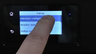 Wie führe ich eine automatische Druckkopfreinigung bei einem HP Drucker mit Display durch [upl. by Armbrecht]