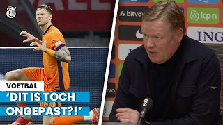 Koeman na Weghorstvraag Hersenloze mensen op social media [upl. by Rafiq471]