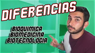 BIOQUÍMICA BIOMEDICINA y BIOTEC Diferencias CLAVE 🔥 [upl. by Marr]