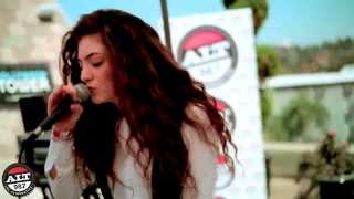 Lorde quotTennis Courtquot LIVE from the ALT 987 Penthouse [upl. by Noyek]