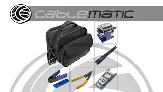 Kit de herramientas para fibra óptica de 6 piezas  distribuido por CABLEMATIC ® [upl. by Nebeur200]