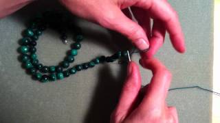 Create a knot between beads [upl. by Nueovas]