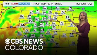 Warm Saturday Slightly Cooler Sunday for Denver [upl. by Leimad]