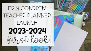 Erin Condren Inspire Softbound Teacher Lesson Planner 20232024 FIRST LOOK  EC TLP Preview [upl. by Rexferd]