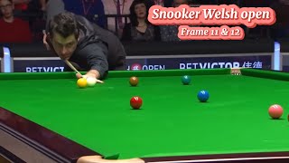 Snooker Welsh Open Ronnie O’Sullivan Vs Neil Robertson  frame 11 amp 12 [upl. by Joni]