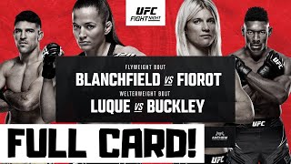 UFC Fight Night Blanchfield vs Fiorot Predictions amp Full Card Breakdown  UFC Atlantic City Betting [upl. by Ray57]