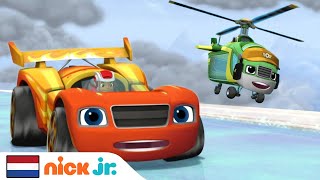 Blaze en de Monsterwielen  Blazes Sky Track Adventure  Nick Jr Nederlands [upl. by Behn]