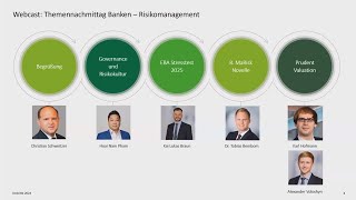 Themennachmittage Banken  Risikomanagement  28 November 2024 1600–1730 Uhr [upl. by Eciryt180]