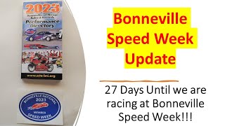 Update to our upcoming 2023 Bonneville Speed Week Run in August [upl. by Ahsiliw]