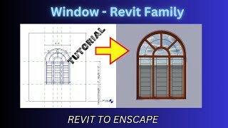 Create Window Family in Revit  Basic to Advance  Enscape Rendering  Tutorial in Tamil [upl. by Alisen]