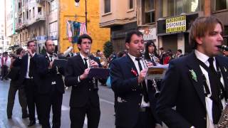 Banda de música en las Fallas de Valencia 2013 [upl. by Nosiddam]