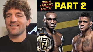 MMA Pros Pick ✅ Kamaru Usman vs Gilbert Burns  Part 2 I UFC 258 [upl. by Settera]