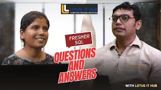 SQL Interview Questions and Answers Sql Interview Question and answer for Fresher  SQL Live Class [upl. by Niawtna]