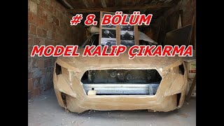 8 BÖLÜM  FİBERGLASS İÇİN KARTON MODEL KALIP ÇIKARMA  CARDBOARD MOULD [upl. by Jillayne]