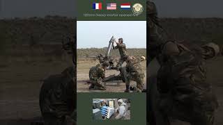 120mm heavy mortar opened fire militarydefence army [upl. by Eimmaj]