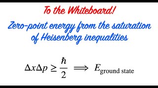 To the Whiteboard  Zeropoint energy from the saturation of Heisenberg inequalities [upl. by Alanson]