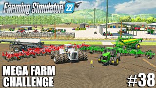 I USED The BIGGEST SEEDERS in FS22  40m WIDE  MEGA Farm Challenge 38  Farming Simulator 22 [upl. by Annatnom]