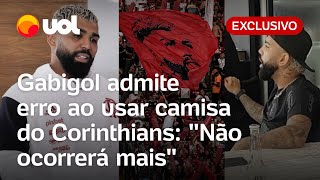 Gabigol admite erro ao usar camisa do Corinthians pede desculpa e promete Não ocorrerá mais [upl. by Alford]