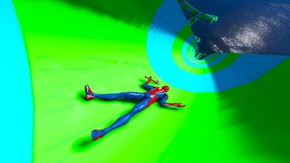 GTA 5 Epic Ragdolls Spiderman Building Fails With GTA PLUMBER LIVE Funny Moments [upl. by Rehtaef179]