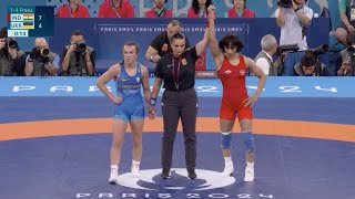 Vinesh Phogat Wrestling Match Highlights Olympics 2024  Vinesh Phogat Semi Final Highlights 2024 [upl. by Barrow169]