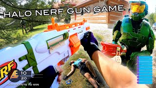 NERF GUN GAME  HALO EDITION Nerf First Person Shooter [upl. by Sid]