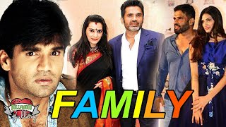 Sunil Shetty Family With Parents Wife Sister Son amp Daughter [upl. by Younger]