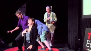 The art of improvisation  Rapid Fire Theatre  TEDxEdmonton [upl. by Erlond]