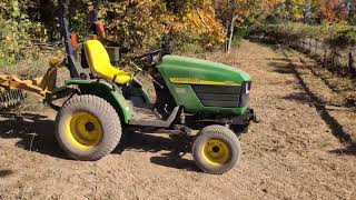 John Deere LV4010 and Tractor Supply 5 Landscape Rake [upl. by Hoxie]