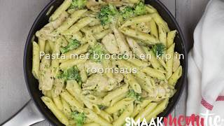 Pasta met broccoli en kip in roomsaus [upl. by Ailehc]