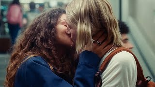 Euphoria 2x02 Rue and Jules kiss quotI finally had everything id ever wished forquot [upl. by Reace]