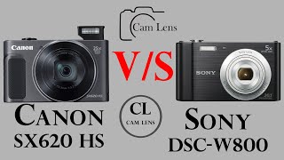 Canon SX620 HS vs Sony DSC W800 [upl. by Lokkin]