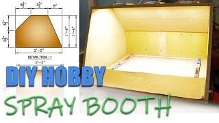 My DIY Hobby Spray Booth  Plans in Description Spray Room Walkthrough [upl. by Annovahs]