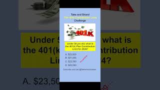 Take the 401k TSP 403b and 457 Elective Deferral Limit for 2024 Challenge investing quiz 401k [upl. by Micky]