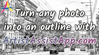 Turn Any Photo into an Outline Using ArtistAssistApp [upl. by Burkhart]