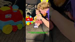 Clarissa papa hitting her milestones and enjoying her play time with daddy❤️🥹youtube saree trend [upl. by Gnort]