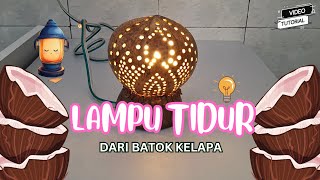 Kerajinan Lampu Tidur bermotif batik dari batok kelapa  2024  kelas XII2 SMAN 1 BANJARNEGARA [upl. by Adnohsak]