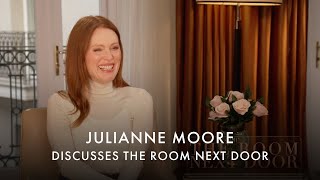 Julianne Moore stole a Bottega bag from the set  THE ROOM NEXT DOOR interview [upl. by Eilitan962]