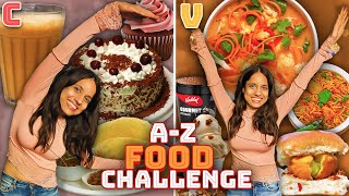 Eating In Alphabetical Order for 24 HOURS A to Z Food Challenge [upl. by Katharyn]