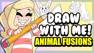 Fusing More Animals  Draw With Me [upl. by Ahsieuqal268]