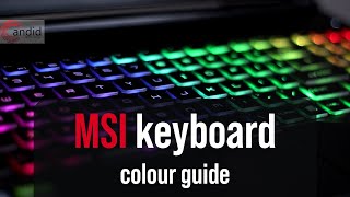 How to change MSI laptops keyboard colour  CandidTechnology [upl. by Rodl]