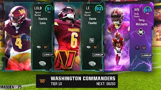 THE BEST WASHINGTON COMMANDERS THEME TEAM ON MADDEN 25 ULTIMATE TEAM [upl. by Anirol291]