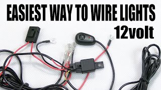 How To Wire In Relay Harness For Lights SIMPLE [upl. by Pentheas]