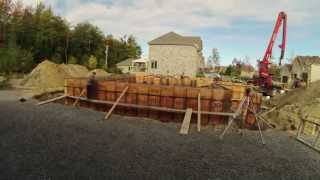 Timelapse construction dune maison neuve creusage à toiture [upl. by Carly425]