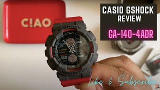 CasioGShock GA1404ADR Unboxing [upl. by Watanabe]